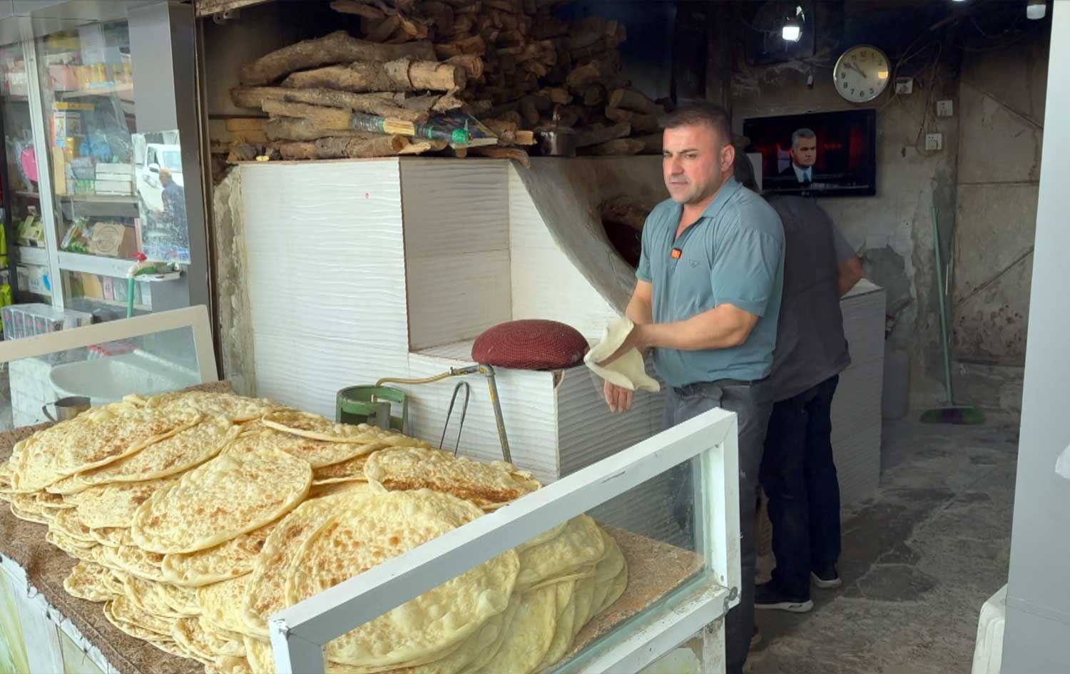 A bakery in Sulaimani's Raparin administration on April 5, 2026. Photo: Screengrab/ Rduaw