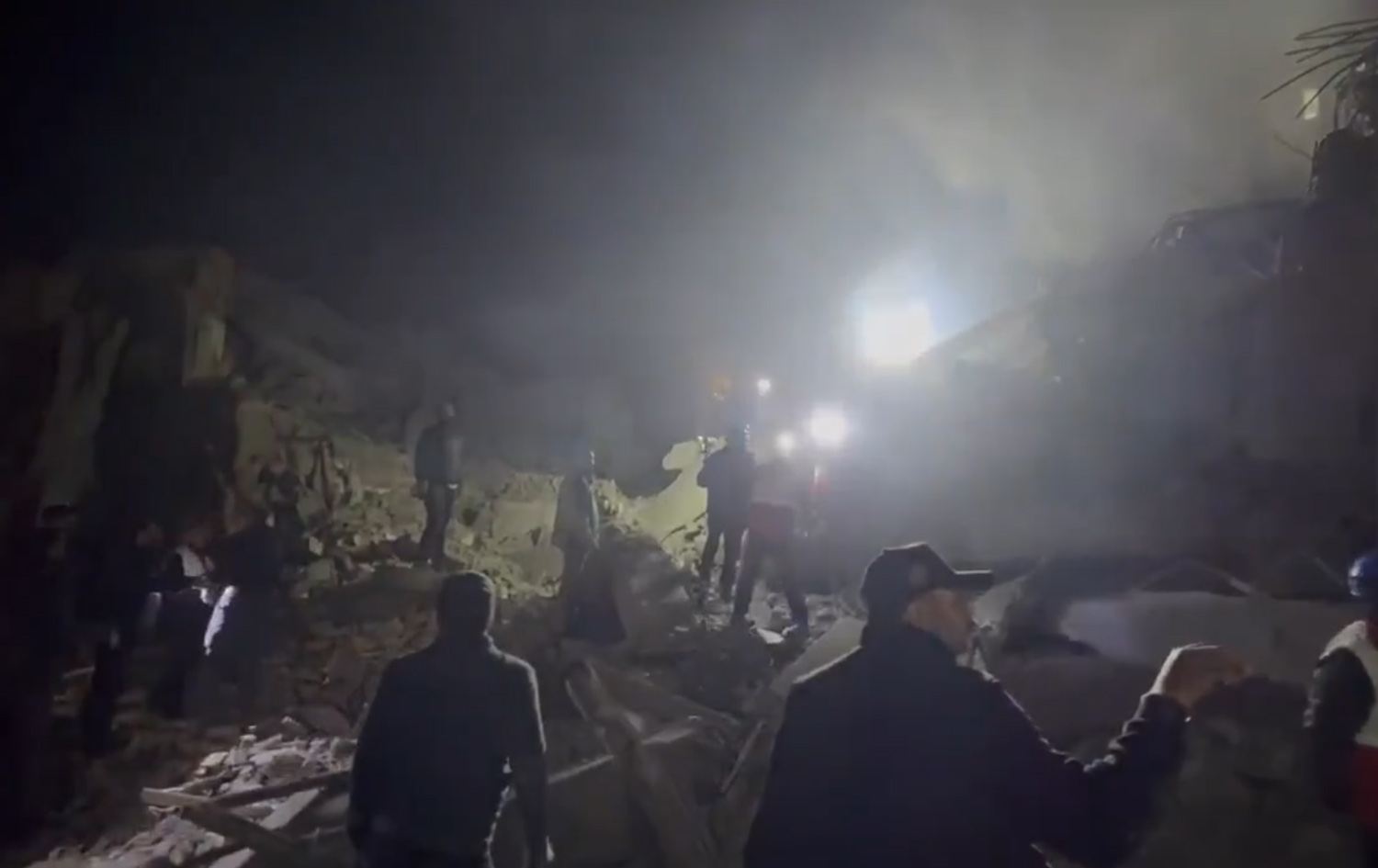 پەرستگەکە دوای بۆردوومانکردنی لە تاران