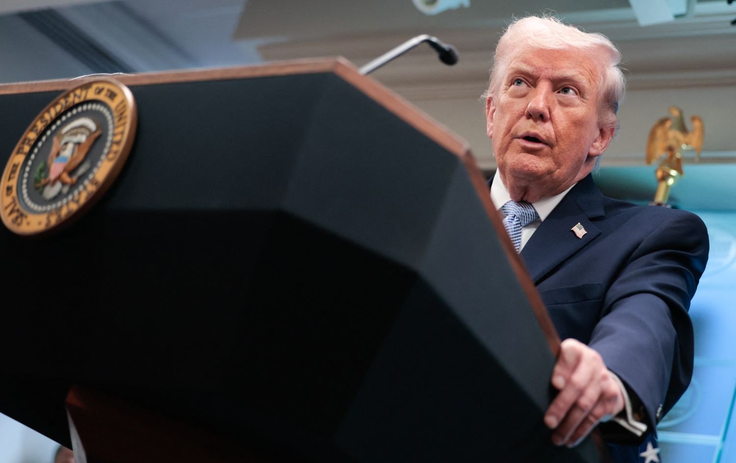 دۆناڵد ترەمپ، سەرۆکی ئەمریکا. وێنە: AFP