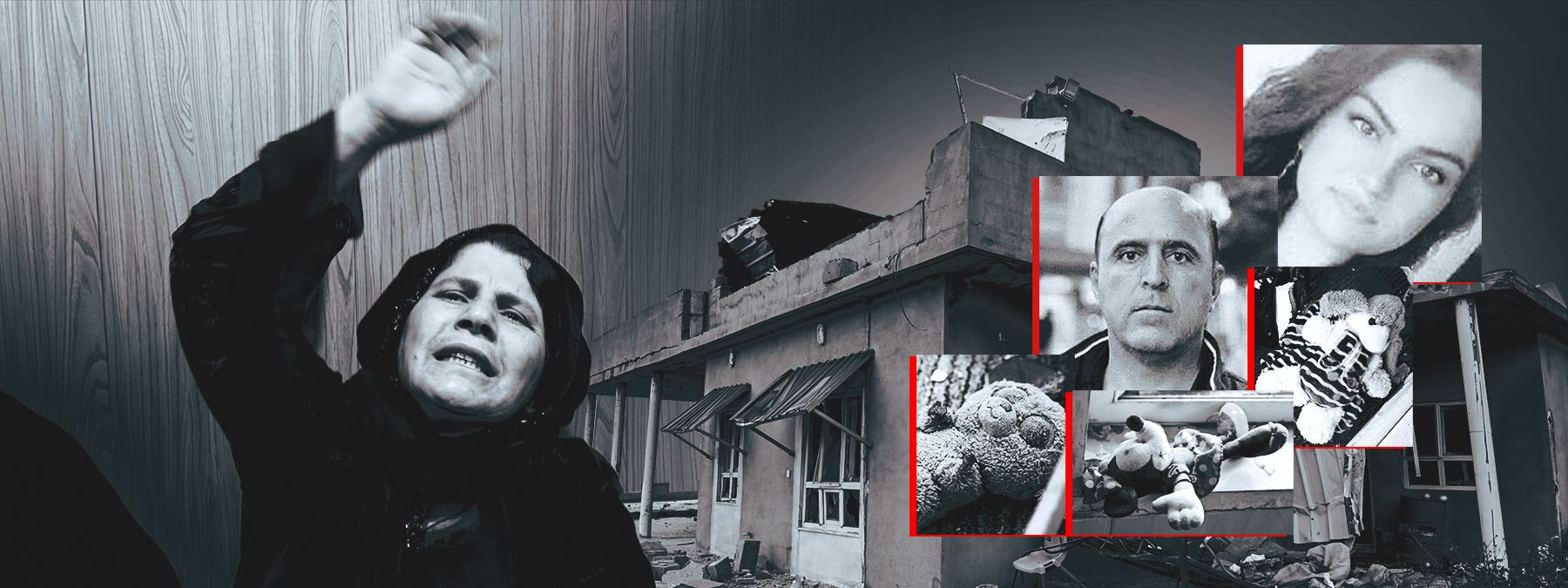 وێنە.. پاشماوەی درۆن لە ماڵی دوو شەهیدەکەی هەولێر و پرسەکەیان