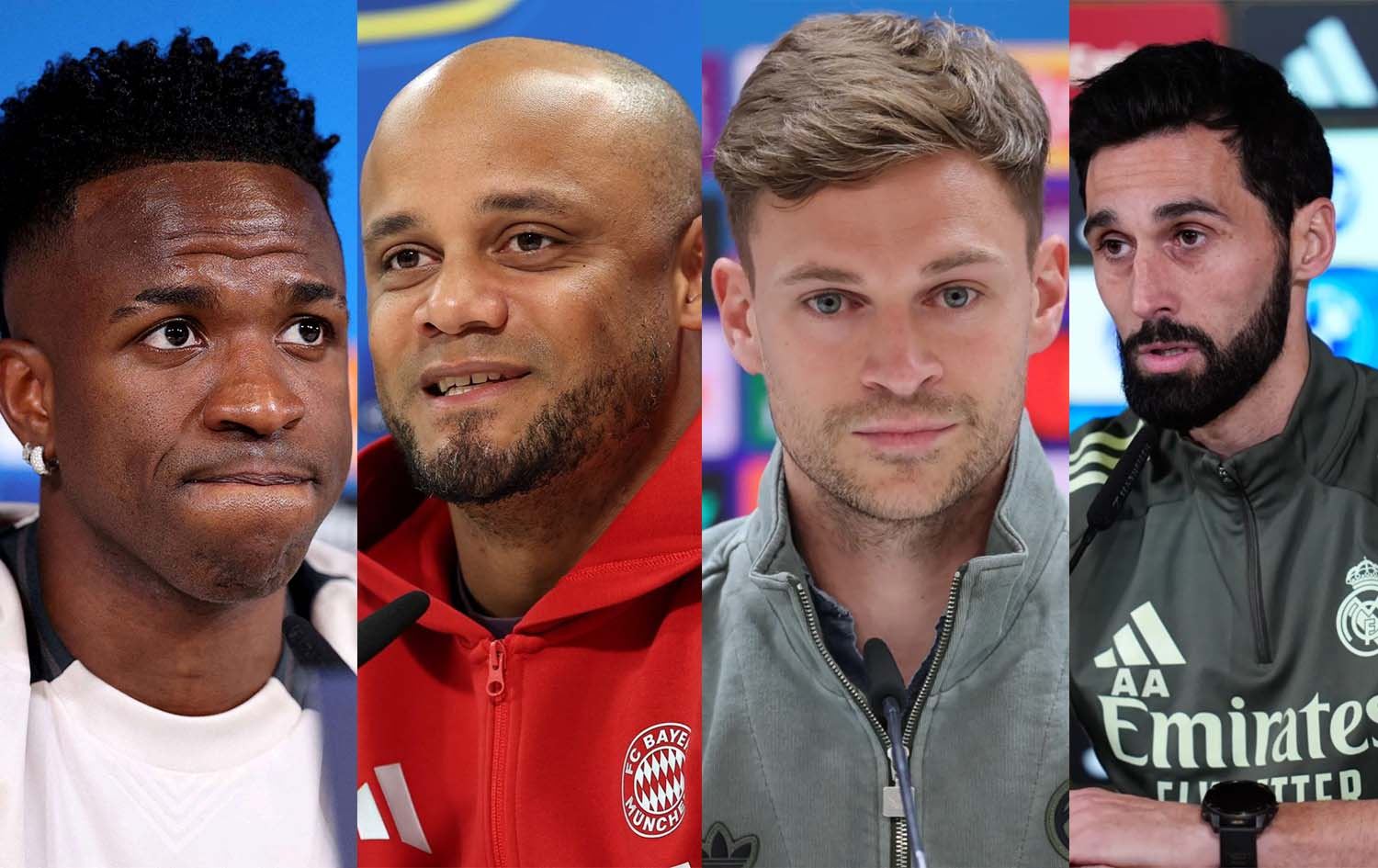 راهێنەر و یاریزانانی ریال و بایرن