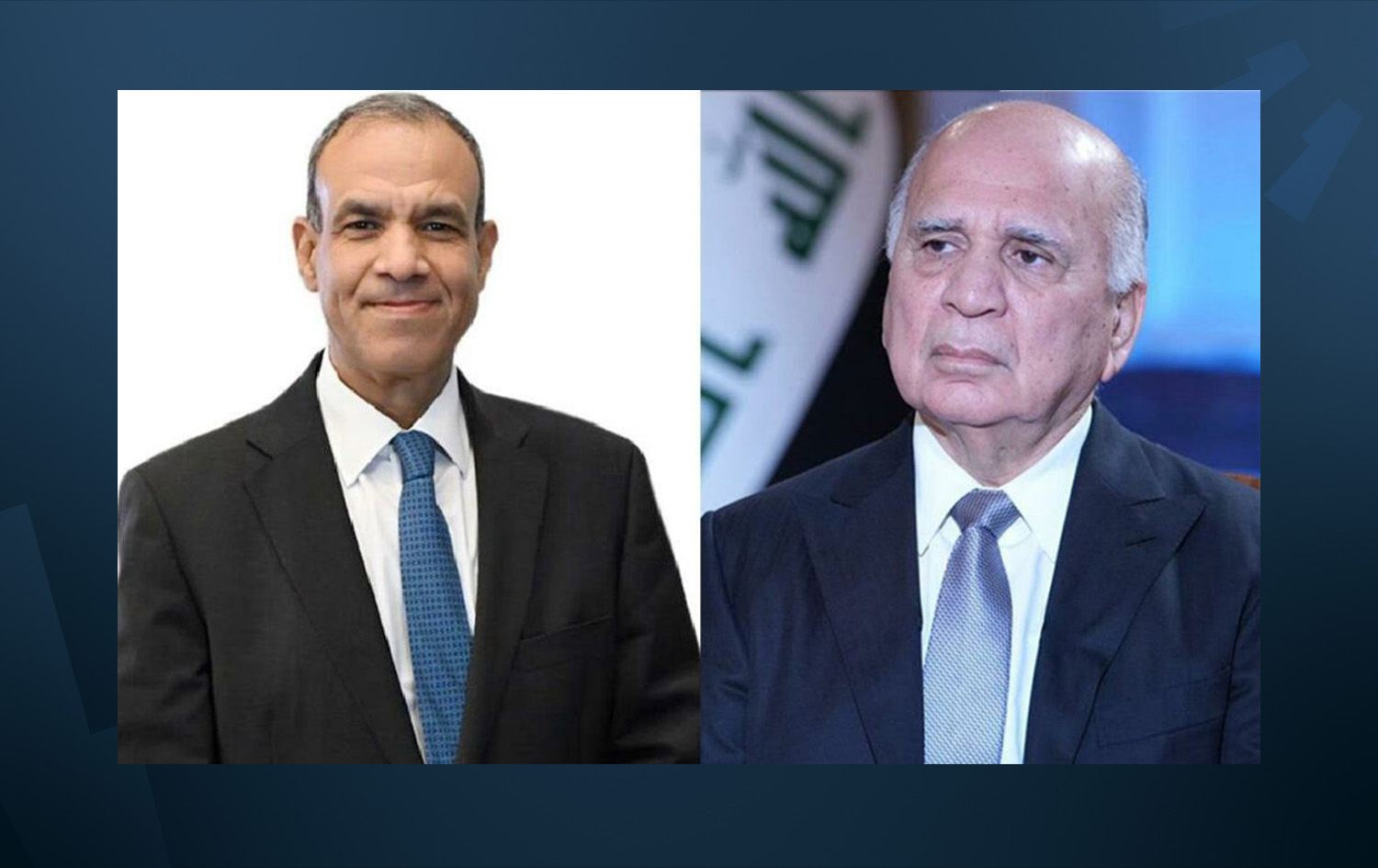 وزيرا خارجية العراق ومصر 