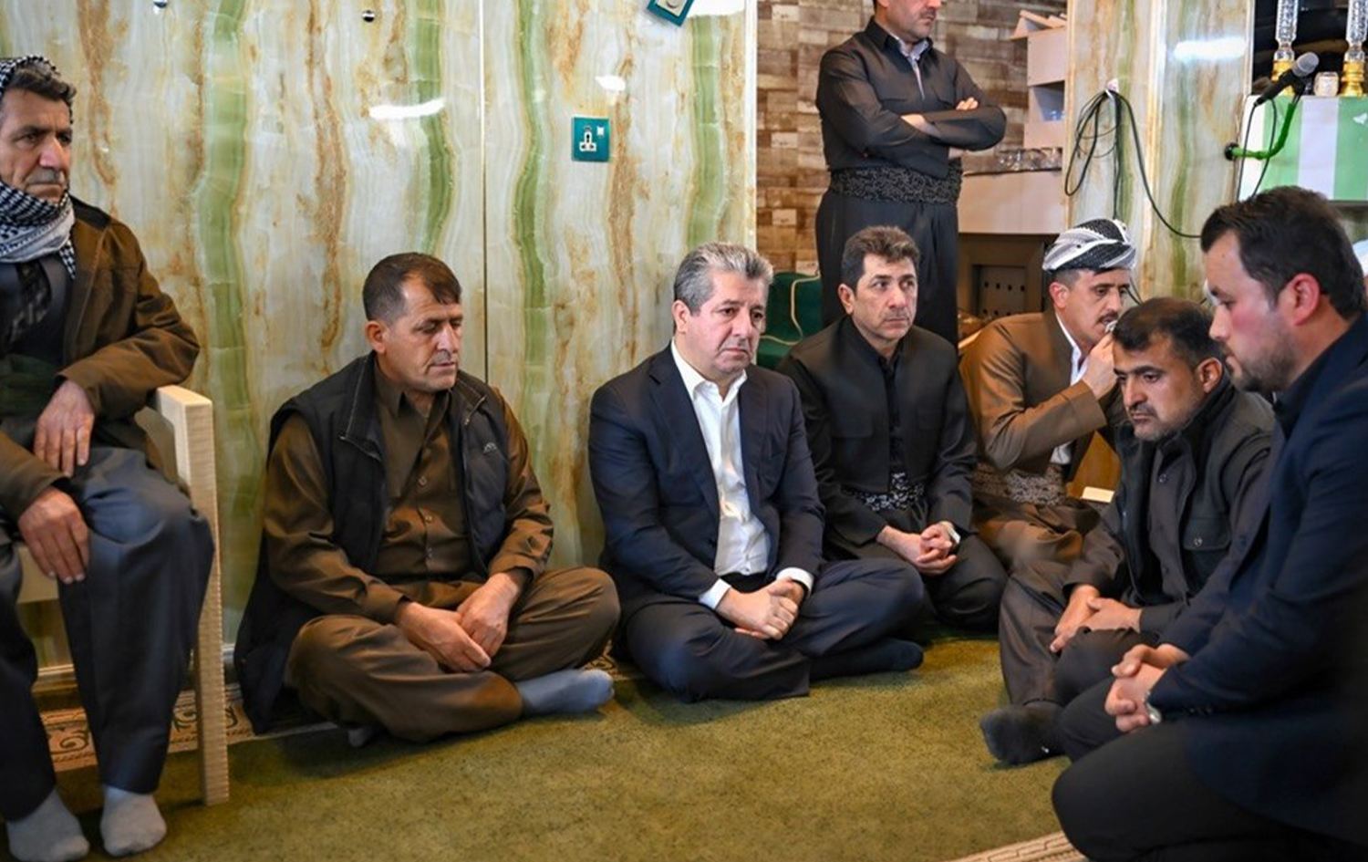 مسرور بارزاني في مجلس عزاء الشهيدين موسى ومژدة: