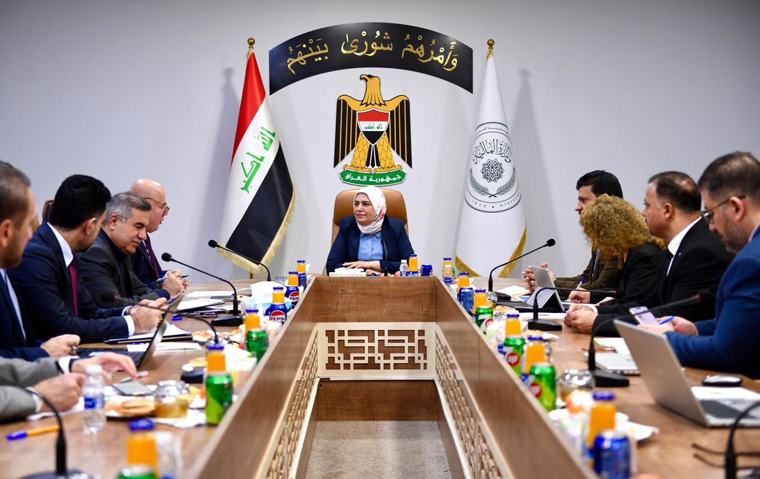 وزيرة المالية، طيف سامي، تترأس اجتماعاً لمناقشة مسودة اتفاق تطبيق الأسيكودا في إقليم كوردستان