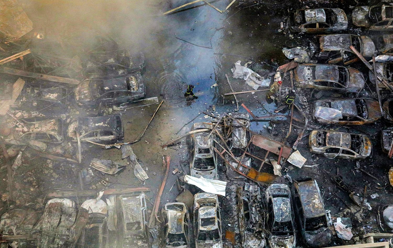 آثار القصف الإسرائيلي على بيروت