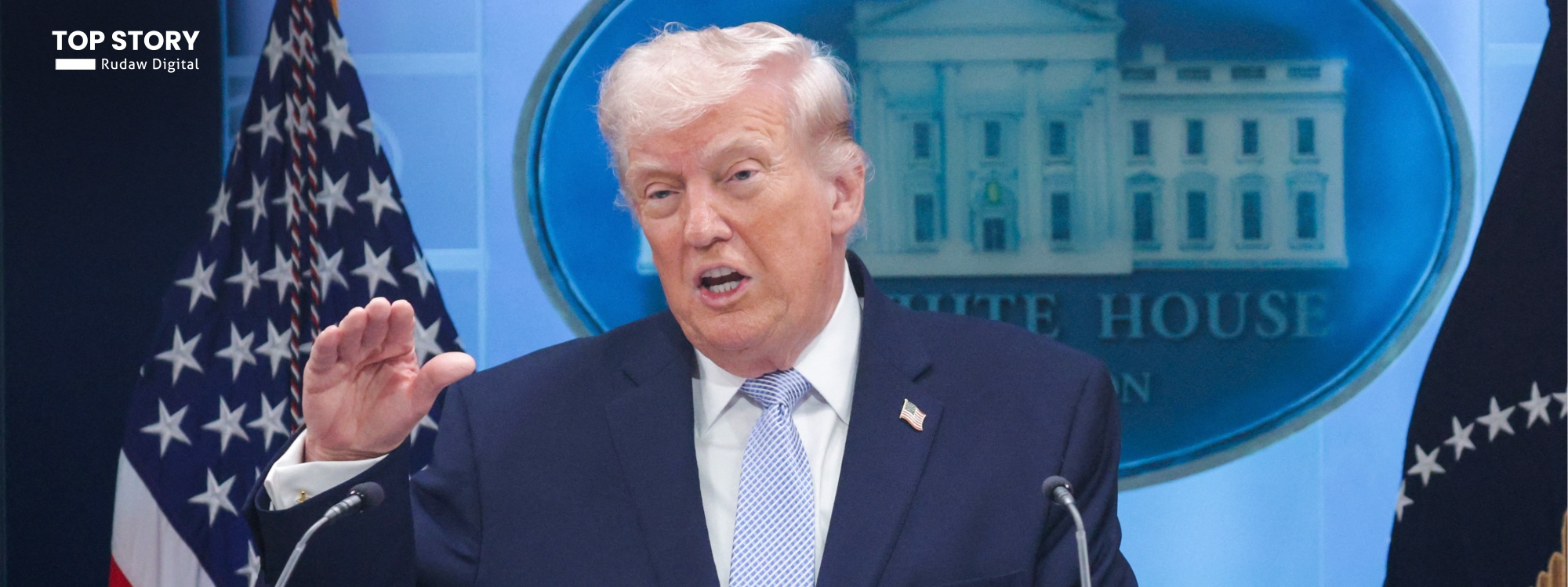 ترەمپ ناتۆ بە "هاوبەشێکی بێ متمانە" وەسف دەکات و لەگەڵ مارك رووتە تاوتوێی کشانەوە دەکات