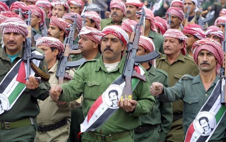 نمایشێکی سەربازیی حزبی بەعس. وێنە: ئەرشیڤ