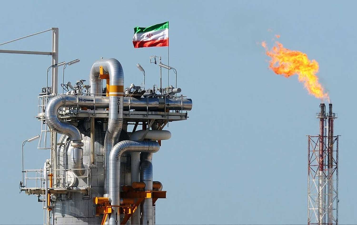 کێڵگەیەکی گاز لە ئێران