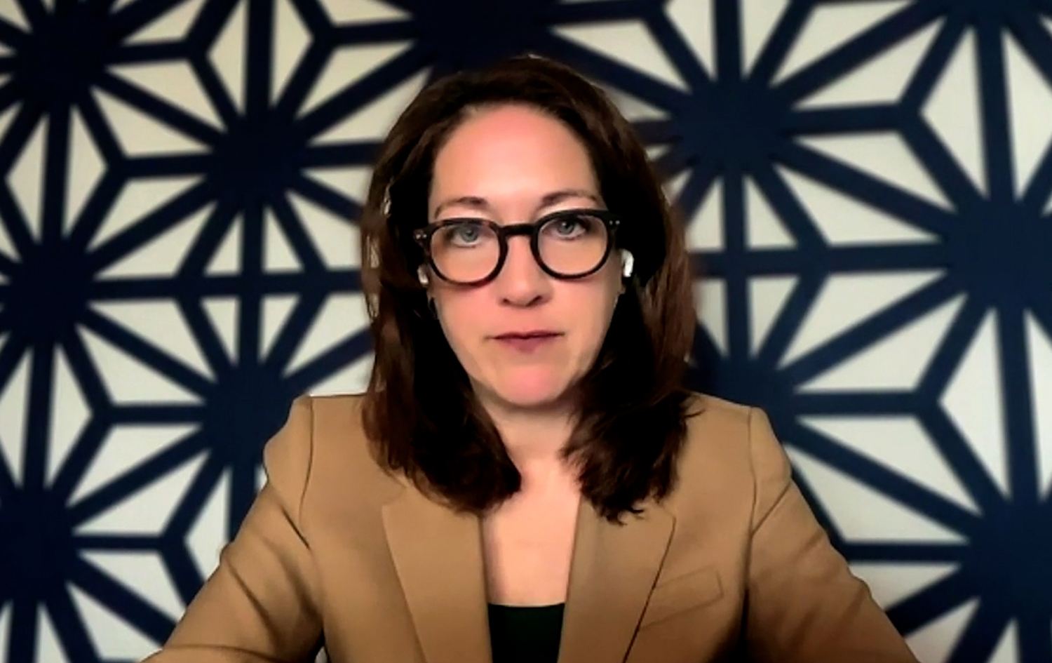 Jennifer Gavito, US Acting Principal Deputy Assistant Secretary for the Bureau of Near Eastern Affairs, in an interview with Rudaw on April 10, 2026. Photo: Screengrab / Rudaw