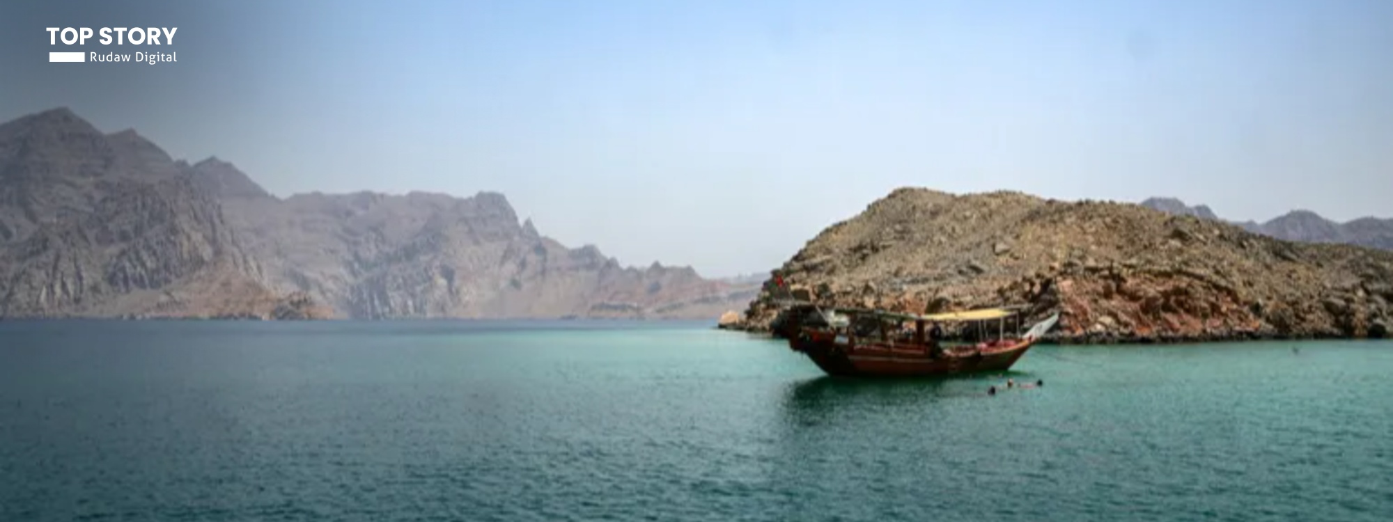 A dhow sails in the waters of the Strait of Hormuz off Khasab in Oman's northern Musandam peninsula on June 25, 2025. AFP file photo