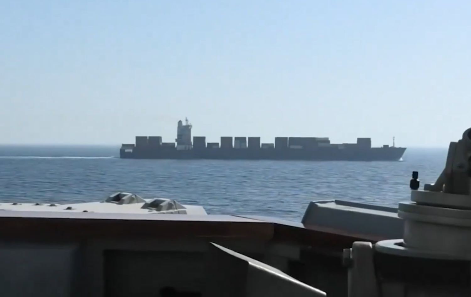 اعتراض سفينة الشحن الإيرانية من قبل البحرية الأميركية-Centcom