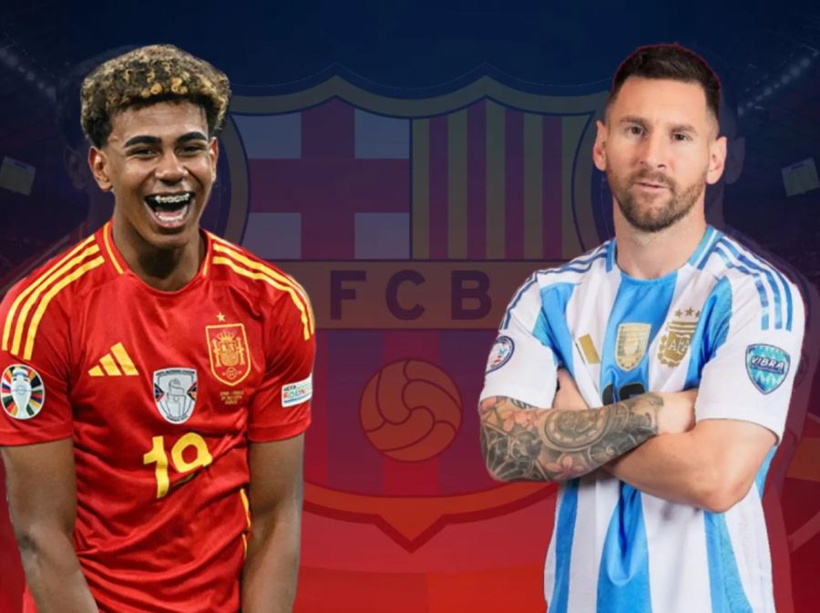 لیۆنێل مێسی و لامین یامال