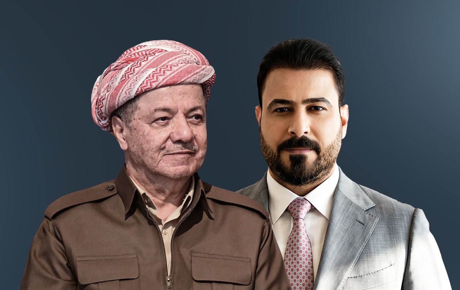 سەرۆک مەسعود بارزانی و عەلی فالح زەیدی