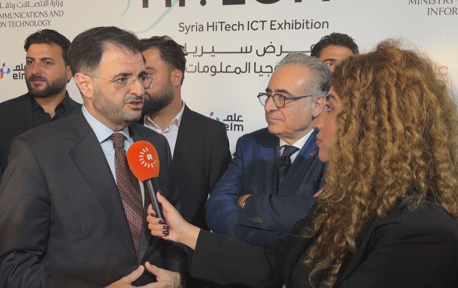 وزير الاتصالات وتقانة المعلومات في الحكومة السورية، عبد السلام هيكل في مقابلة مع سولين محمد أمين، مراسلة رووداو