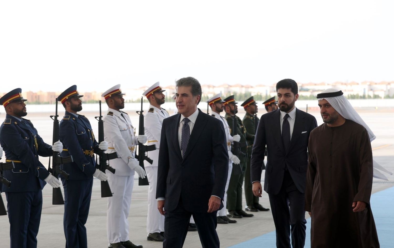 نێچیرڤان بارزانی گەیشتە ئیمارات و لەگەڵ محەمەد بن زاید کۆدەبێتەوە