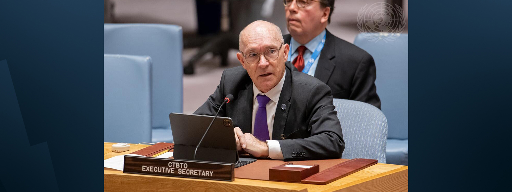 CTBTO Executive Secretary Robert Floyd briefs UN Security Council. File photo: CTBTO