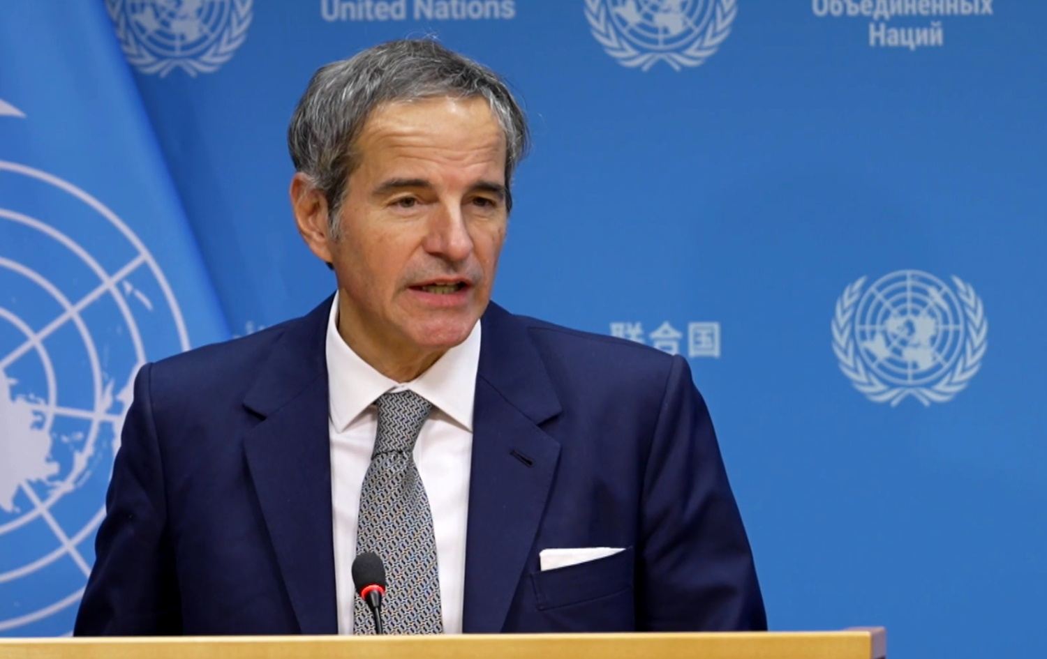 افایل ماریانۆ گرۆسی، بەڕێوەبەری گشتیی ئاژانسی نێودەوڵەتیی وزەی ئەتۆمی