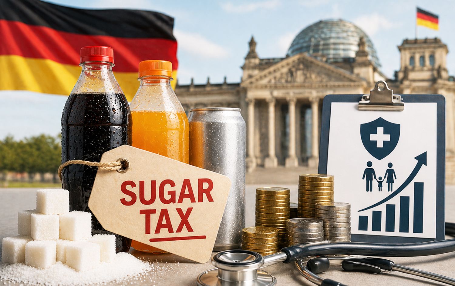 ئاماژەدان بە زیادکردنی باج لەسەر شیرینییەکان لە ئەڵمانیا.