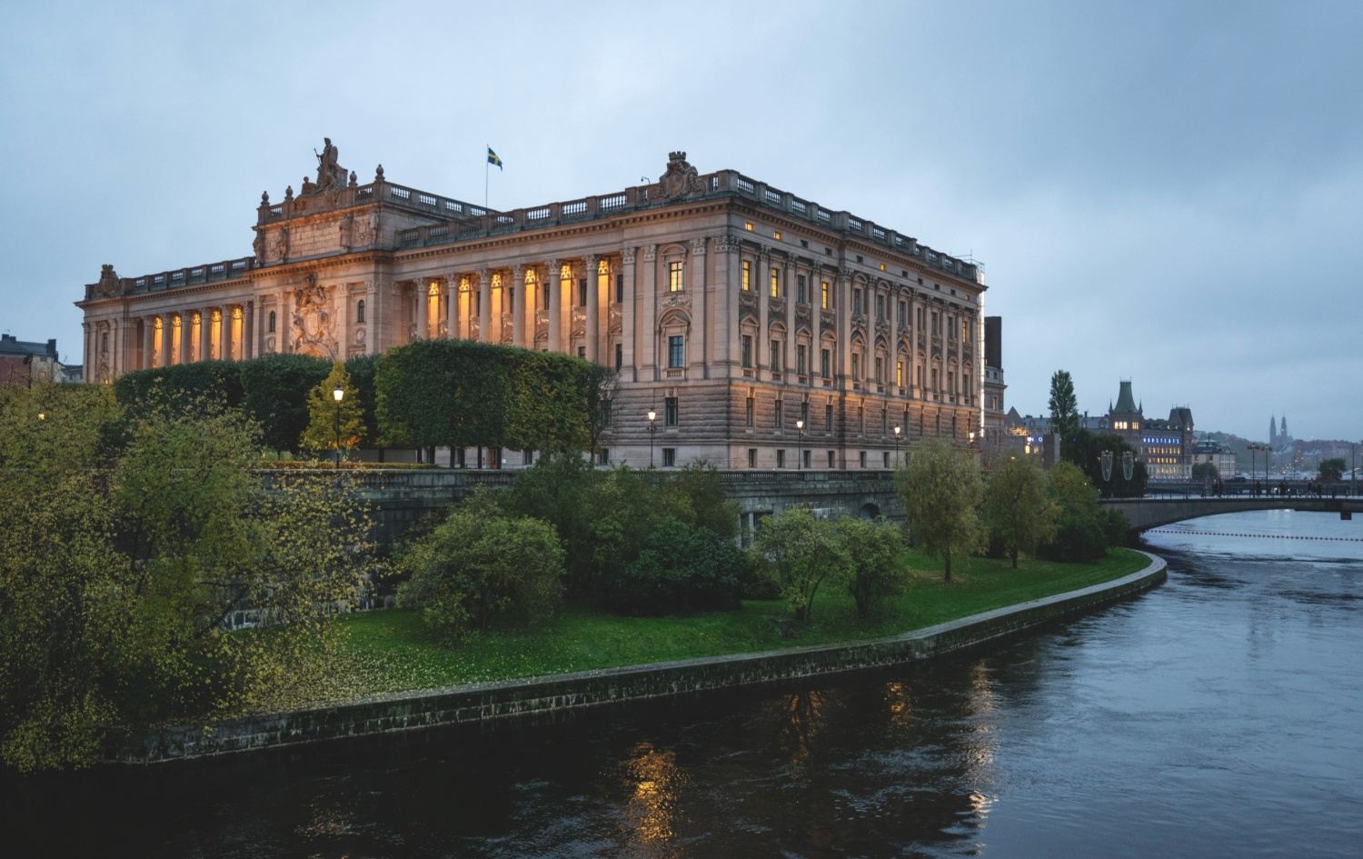 باڵەخانەی پەرلەمانی سوێد لە ستۆکهۆڵم. وێنە: Christine Olsson/TT/imagebank.sweden.se