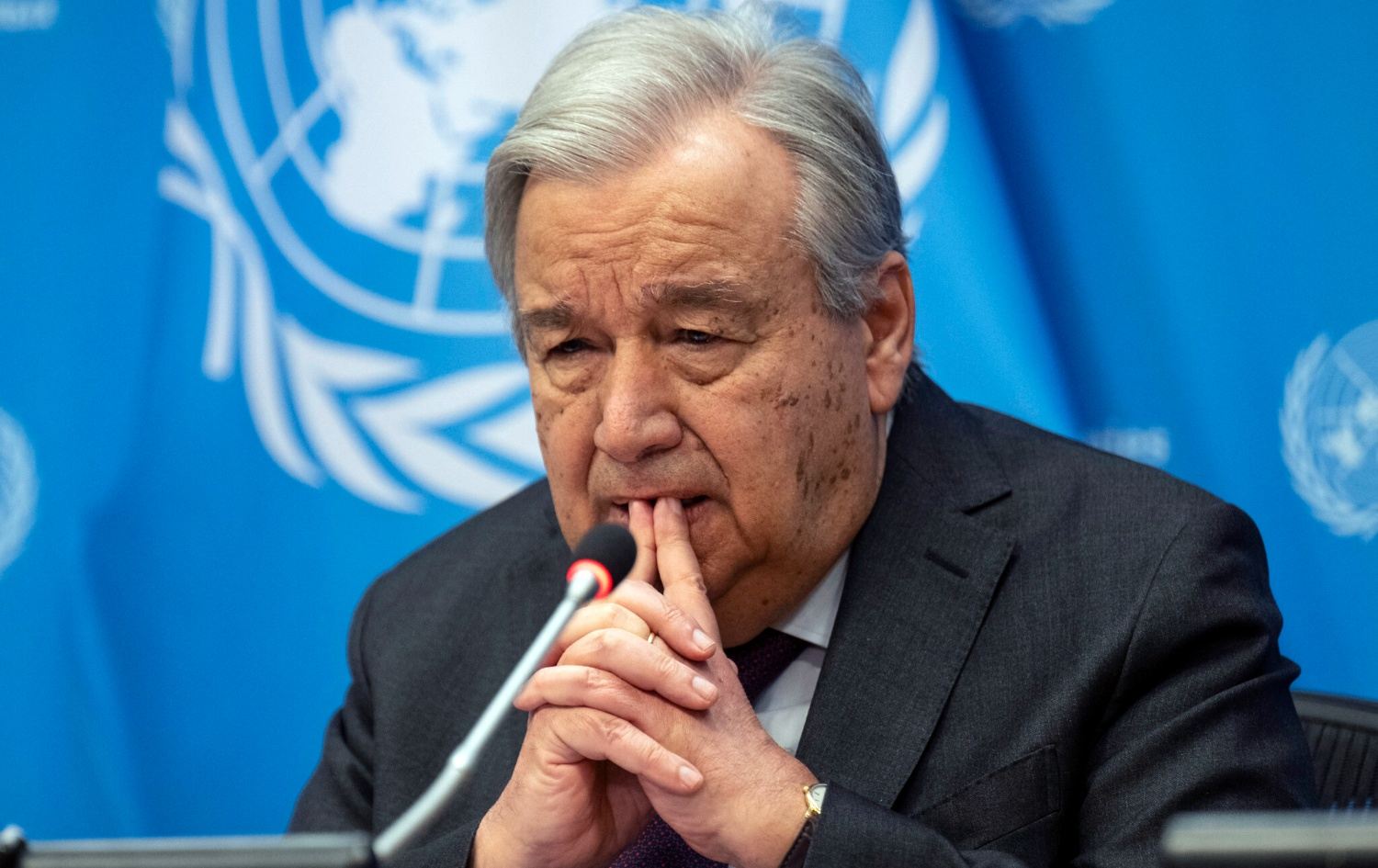 ئەنتۆنیۆ گۆتێرێس، سکرتێری گشتیی نەتەوە یەکگرتووەکان. وێنە: AFP