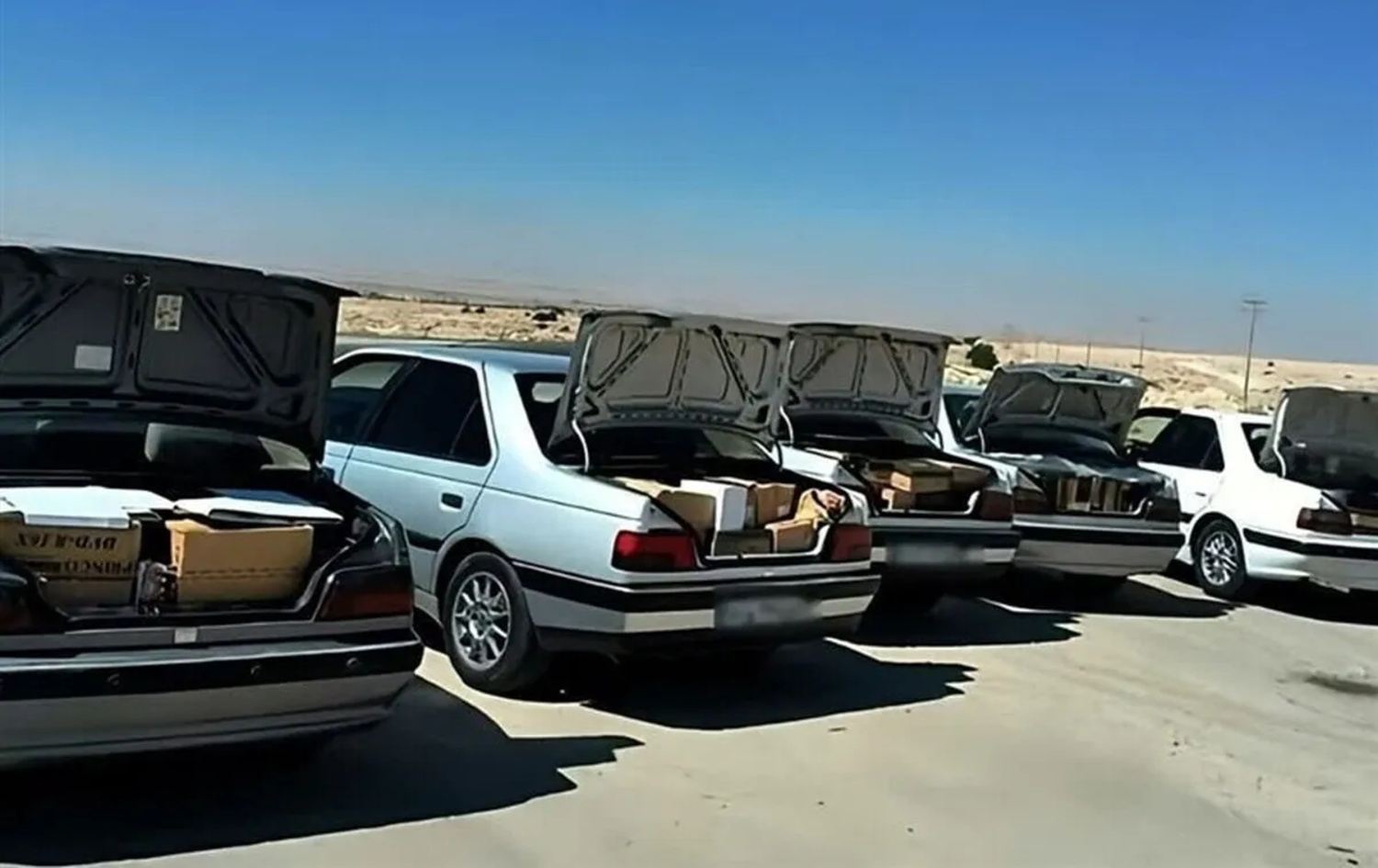 ژمارەیەک ئۆتۆمبێلی قاچاخ