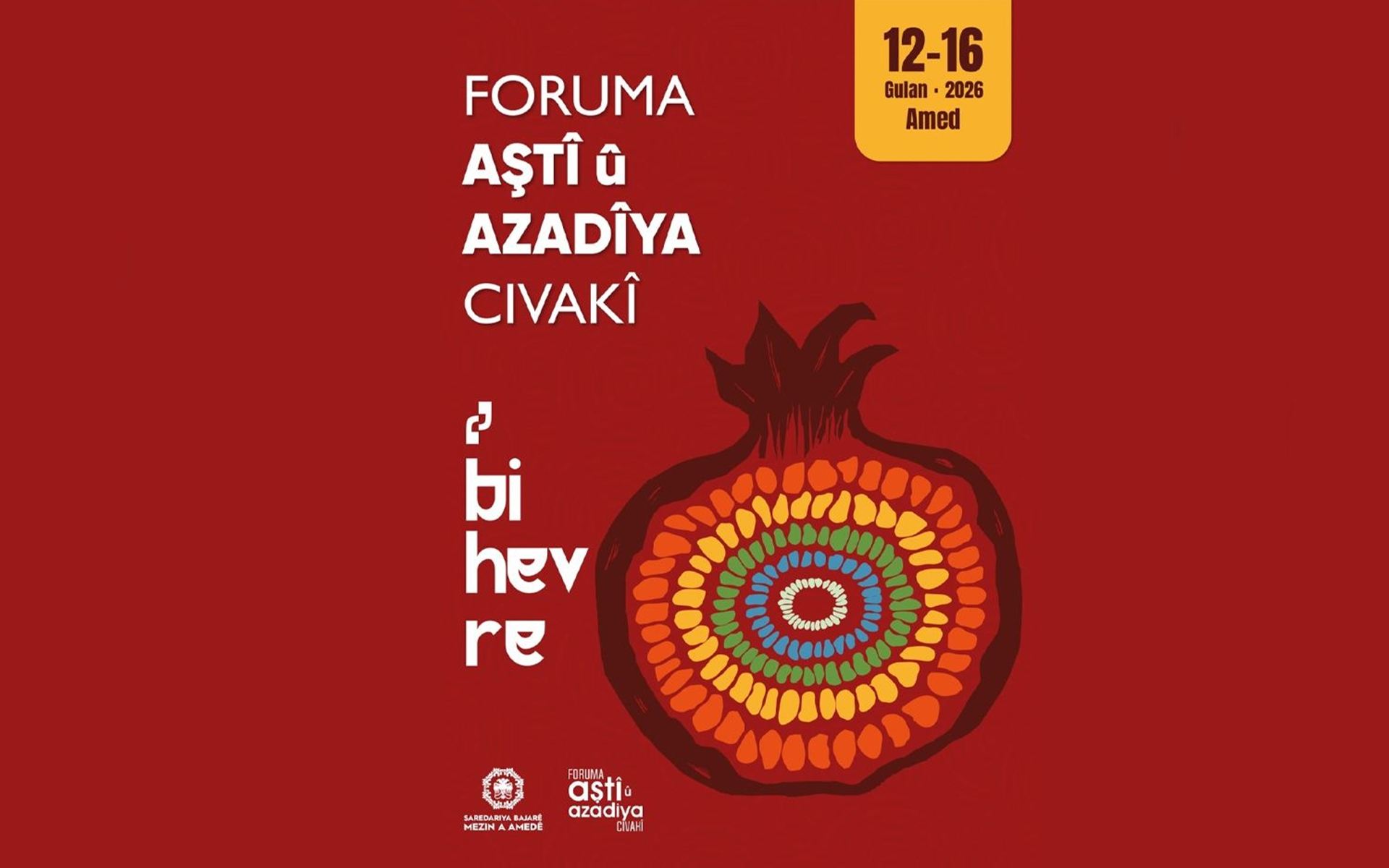 Diyarbakır Büyükşehir Belediyesi, 12-16 Mayıs tarihleri arasında "Toplumsal Barış ve Özgürlük Forumu" düzenleyecek