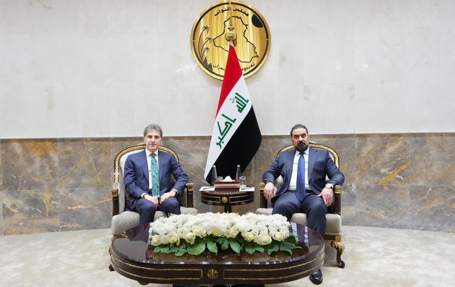 نيجيرفان بارزاني وهيبت الحلبوسي
