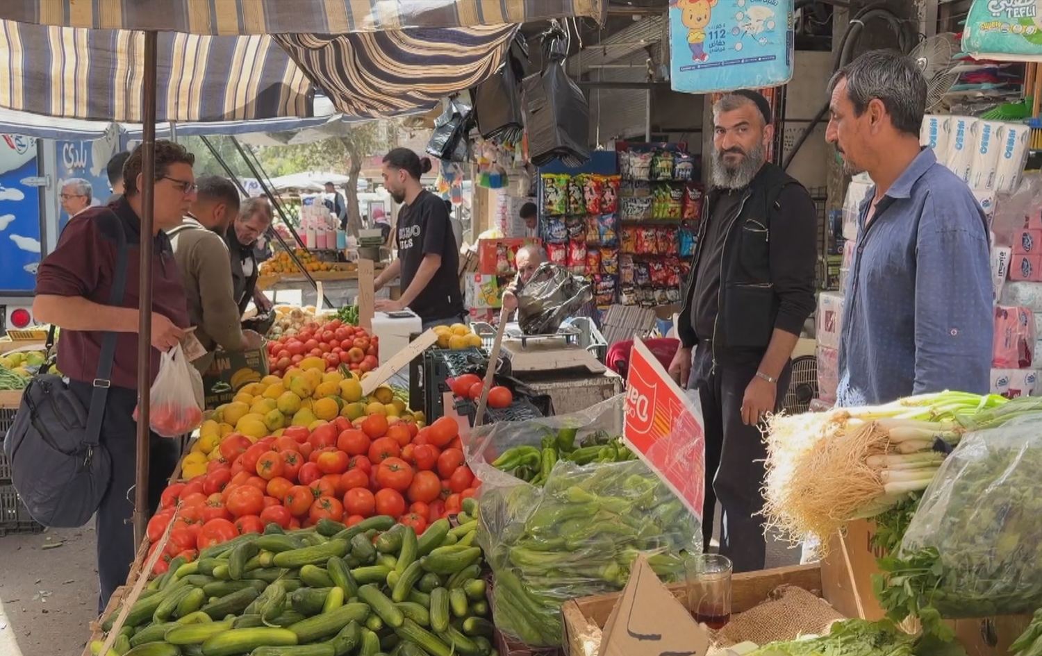 أحد أسواق دمشق. تصوير: رووداو