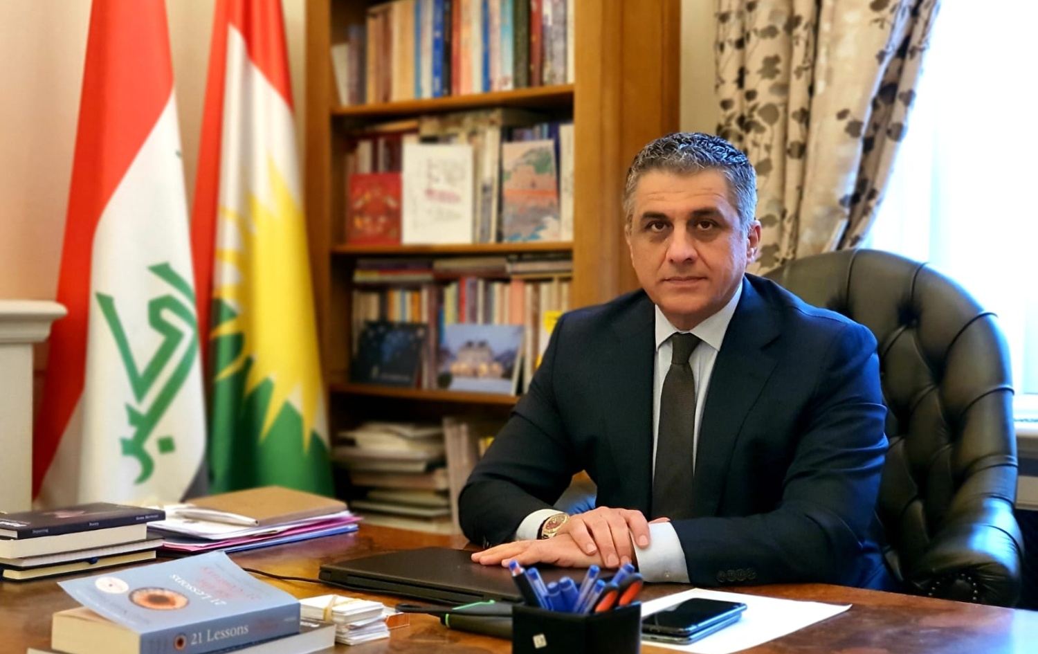 کاروان جەمال تاهیر، نوێنەری حکومەتی هەرێمی کوردستان لە بەریتانیا
