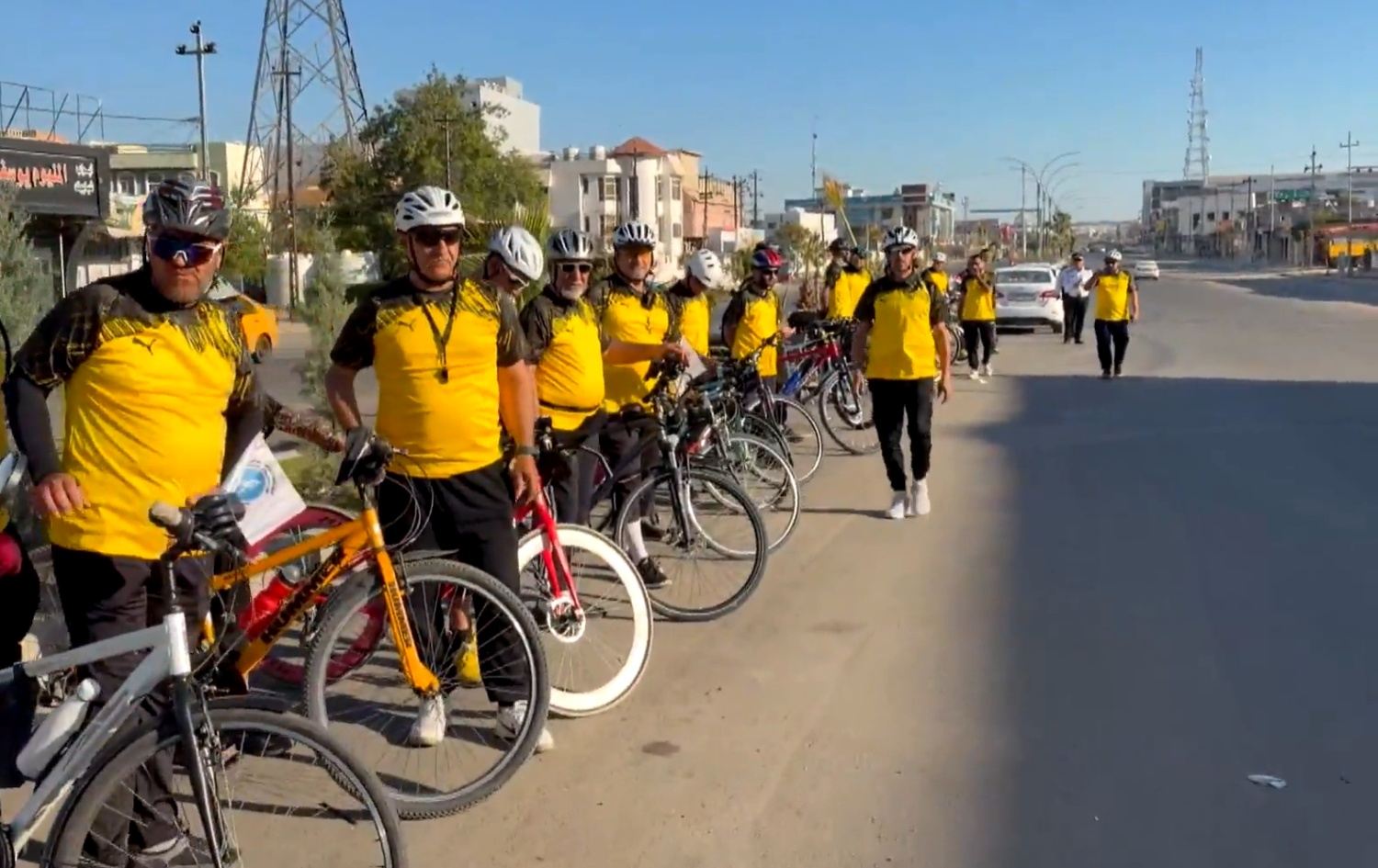 بە 90 کیلۆمەتر پایسکیلسواری؛ تیمی کەرکووک بۆ بەشداریکردن لە بەرنامەی دکتۆر ئاراس گەیشتنە هەولێر