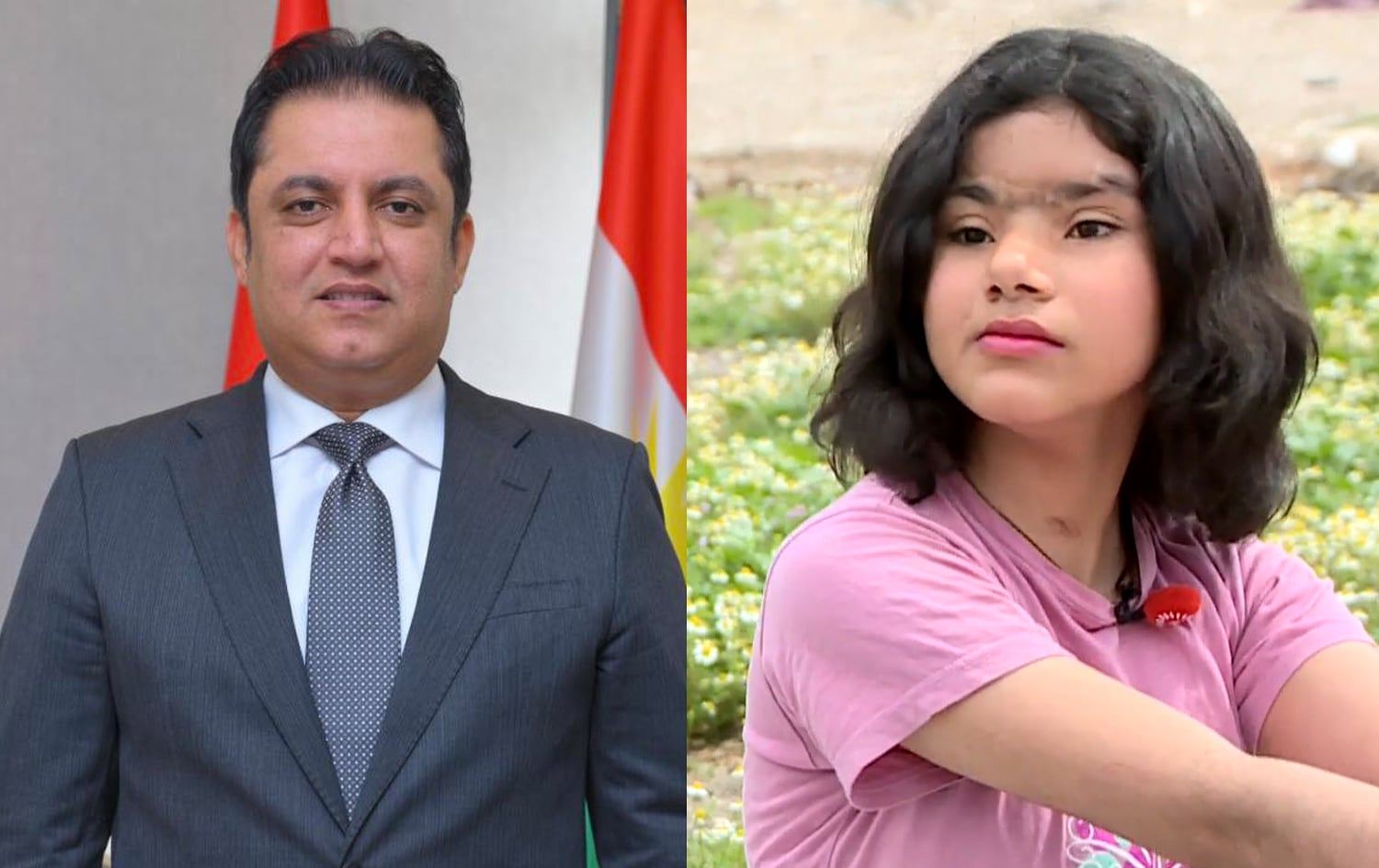 وێنەی ئالان حەمە سەعید، وەزیری پەروەردە و سۆما سۆران
