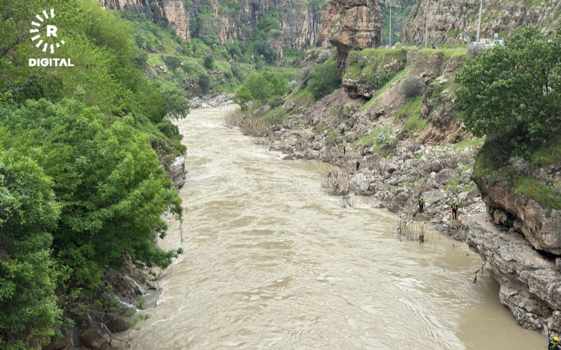 ئەو شوێنەی گەلی عەلی بەگ کە ئۆتۆمبێلەکەی تێدا کەوتە نێو رووبار
