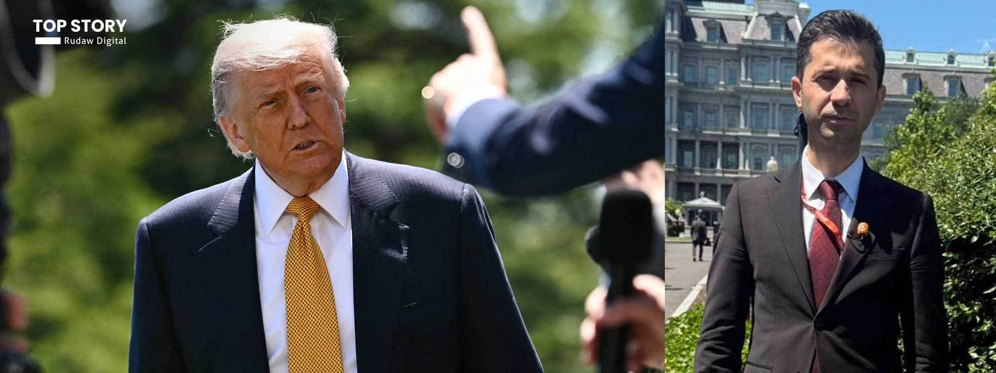 Trump ji Rûdawê re got: Berpirsên ku dibêjin me çek nedane Kurdan xelet in