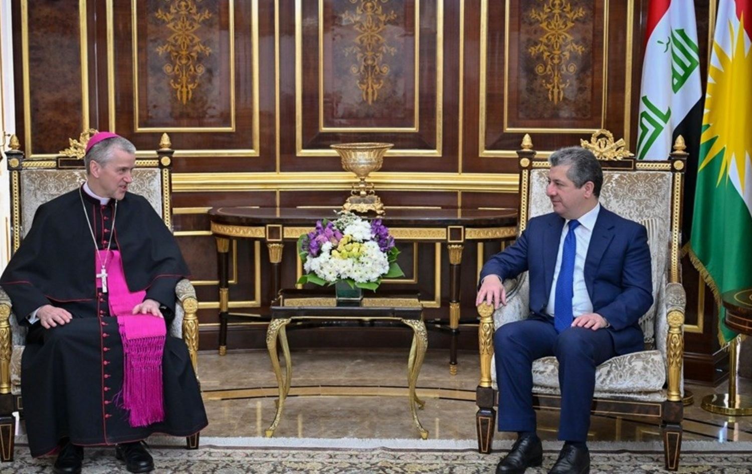 باڵیۆزی نوێی ڤاتیکان بۆ مەسرور بارزانی: کوردستان لە دڵی پاپادایە