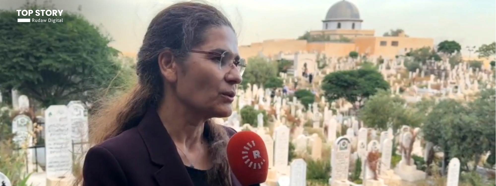 İlham Ahmed, Şam’da Mir Bedirxan’ın mezarı başında konuştu: ‘Kürtlerin makam sahibi olma hakkı var’