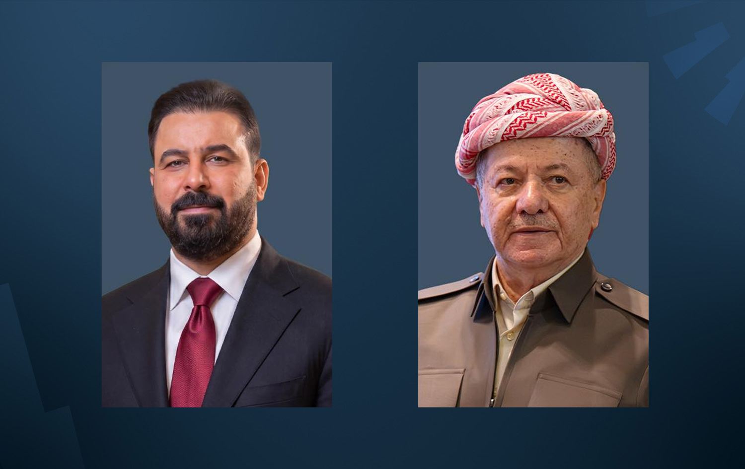 سەرۆک بارزانی بۆ عەلی زەیدی: پیرۆزە و هیوای سەرکەوتنت بۆ دەخوازم