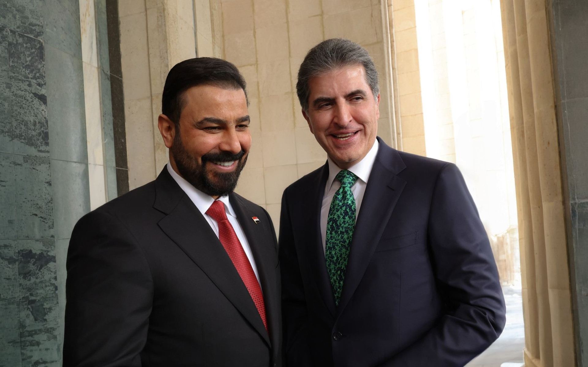 نيجيرفان بارزاني وعلي الزيدي 