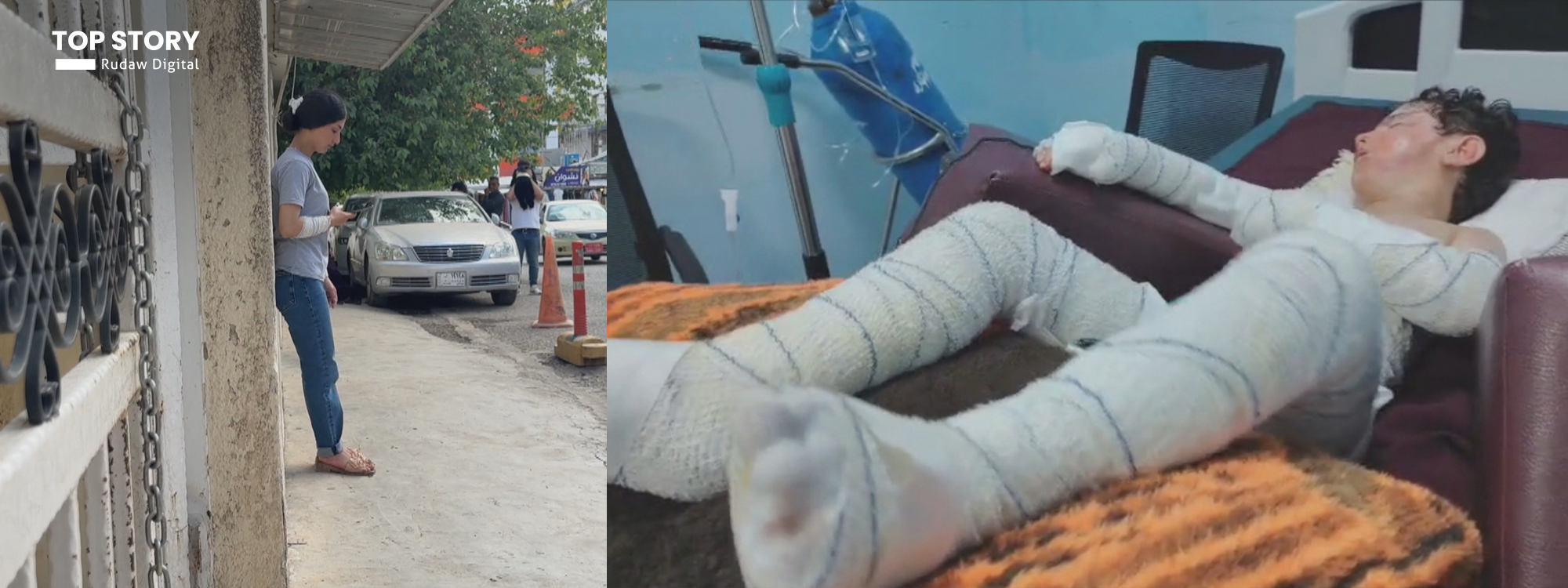 انفجار هاتف في السليمانية يتسبب بإصابة أم و4 أطفال بحروق