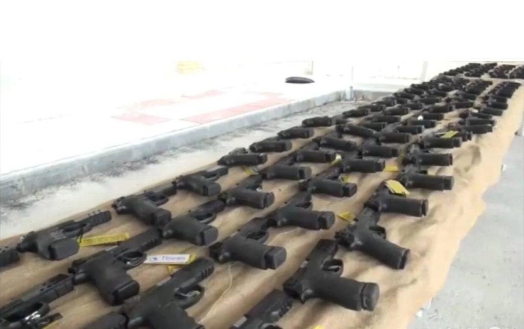 Iran’s Islamic Revolutionary Guard Corps (IRGC) on May 18, 2026 claimed they seized an arms cache in Urmia, West Azerbaijan, allegedly being smuggled across the border. Photo: Tasnim News Agency