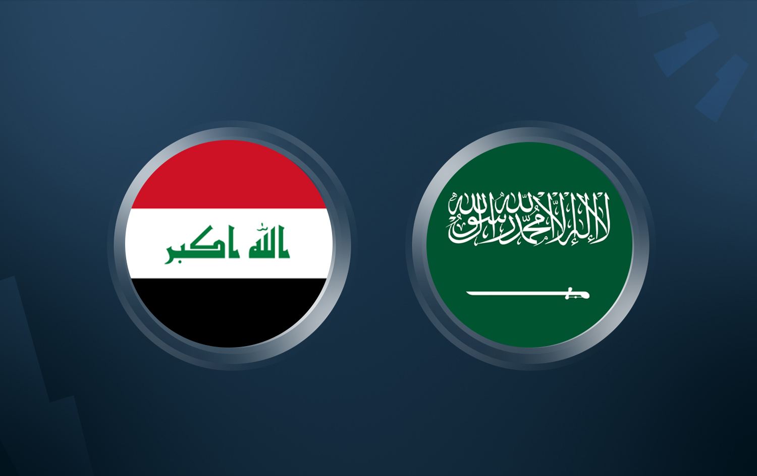 Iraqi and the Kingdom of Saudi Arabia flags. Graphic: Rudaw