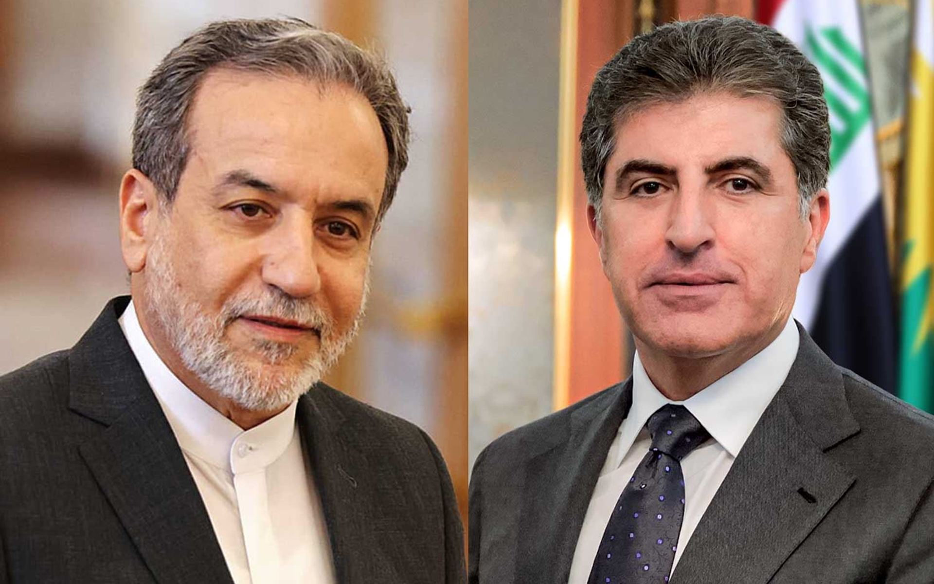 President Barzani, Araghchi discuss border security, regional tensions