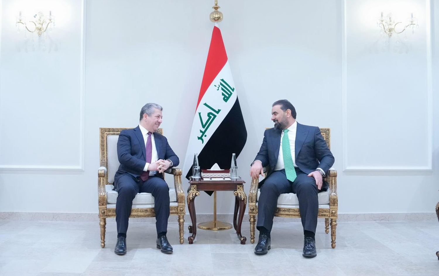 اجتماع مسرور بارزاني وهيبت الحلبوسي