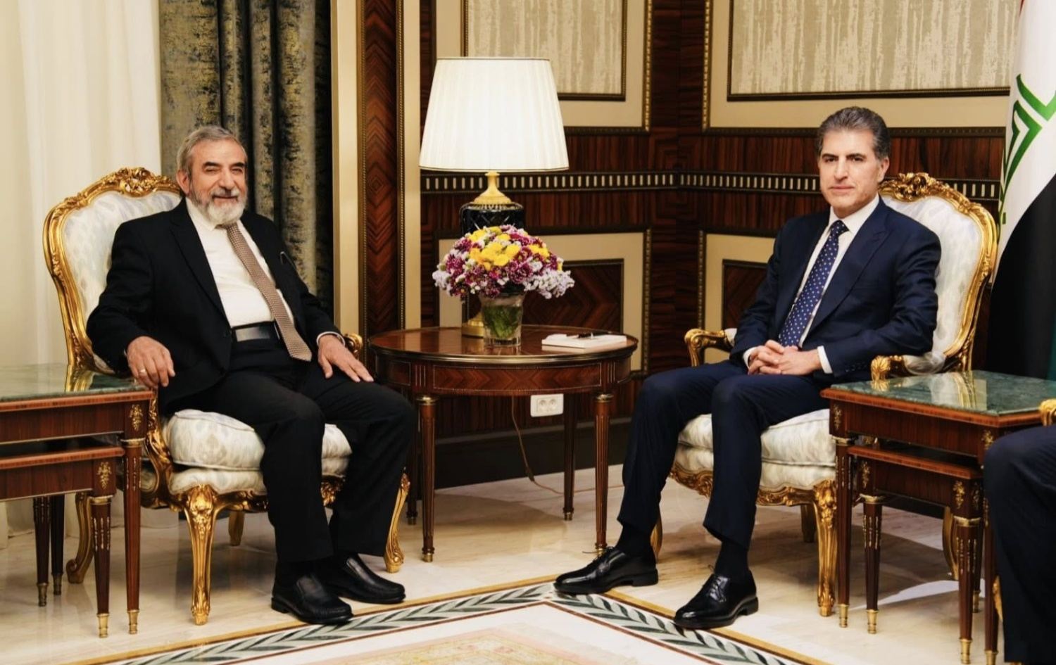کۆبوونەوەی نێچیرڤان بارزانی و سەڵاحەدین محەممەد بەهائەدین
