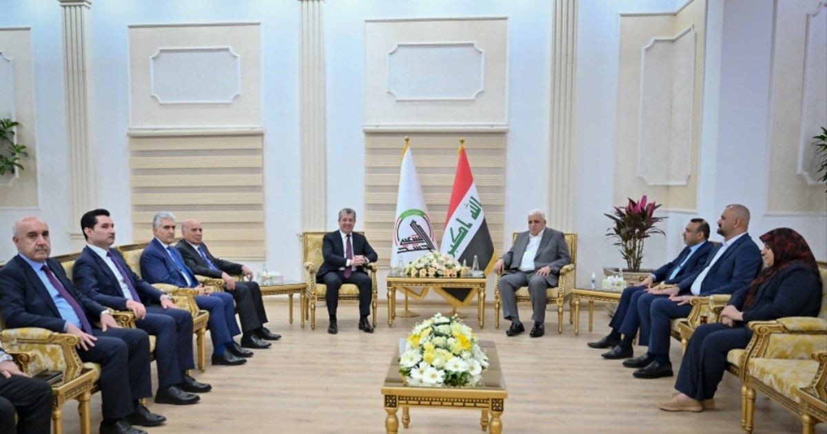 مەسرور بارزانی و فالح فەییاز دۆخی ئەمنیی عێراق و هەرێمی کوردستان تاوتوێ دەکەن