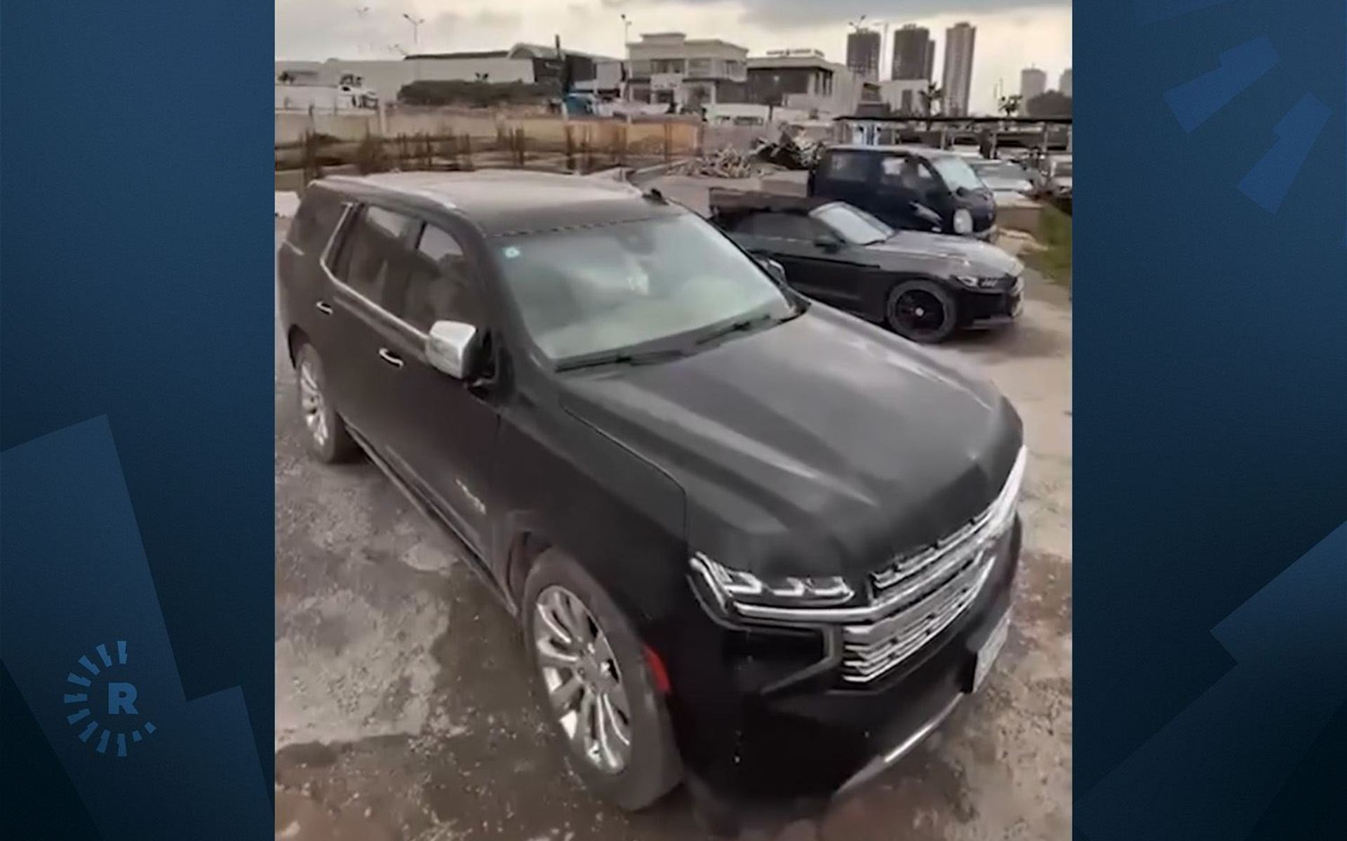 السيارة التي حجزتها شرطة مرور أربيل 