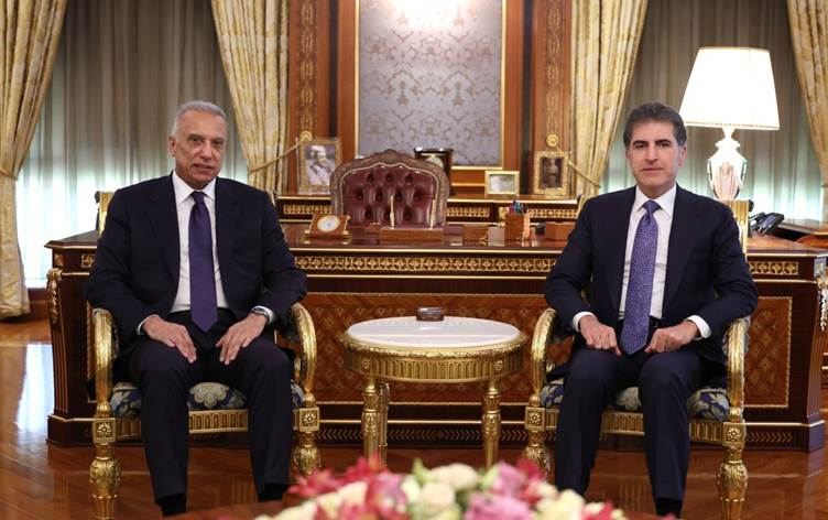 رئيس إقليم كوردستان نيجيرفان بارزاني يستقبل رئيس الوزراء العراقي الأسبق مصطفى الكاظمي