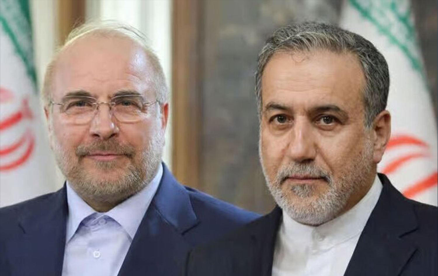 رئيس البرلمان ووزير الخارجية الإيرانيان